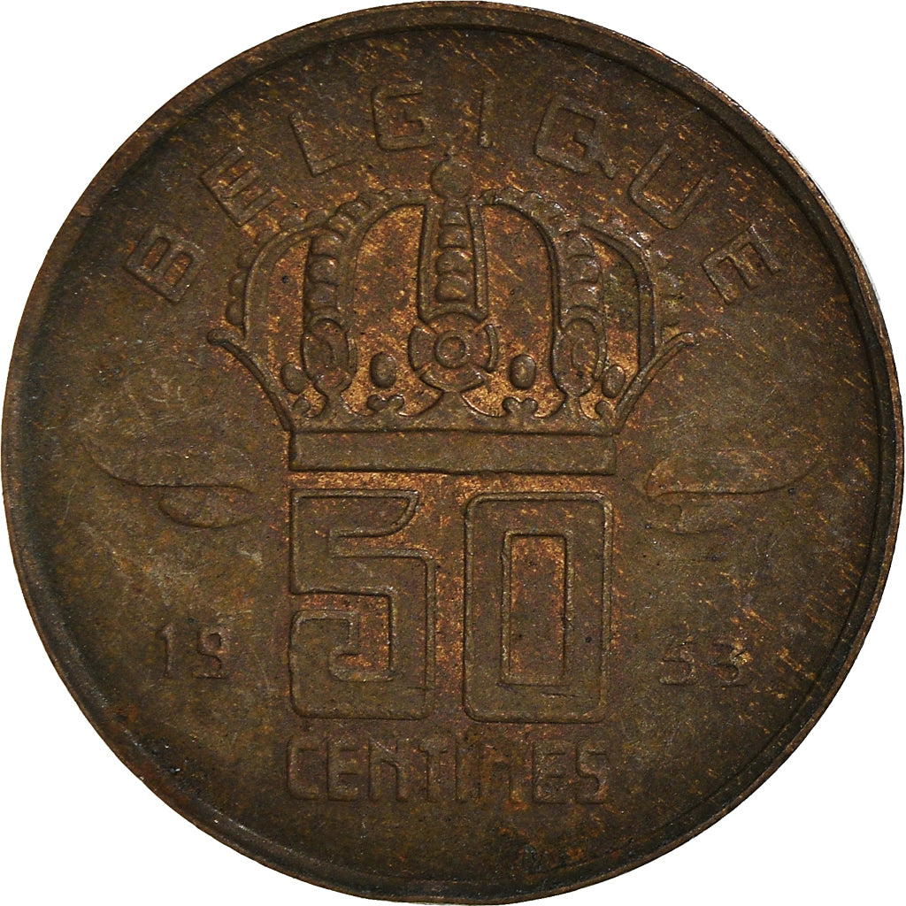 Moneta, Belgio, 50 Centimes, 1953