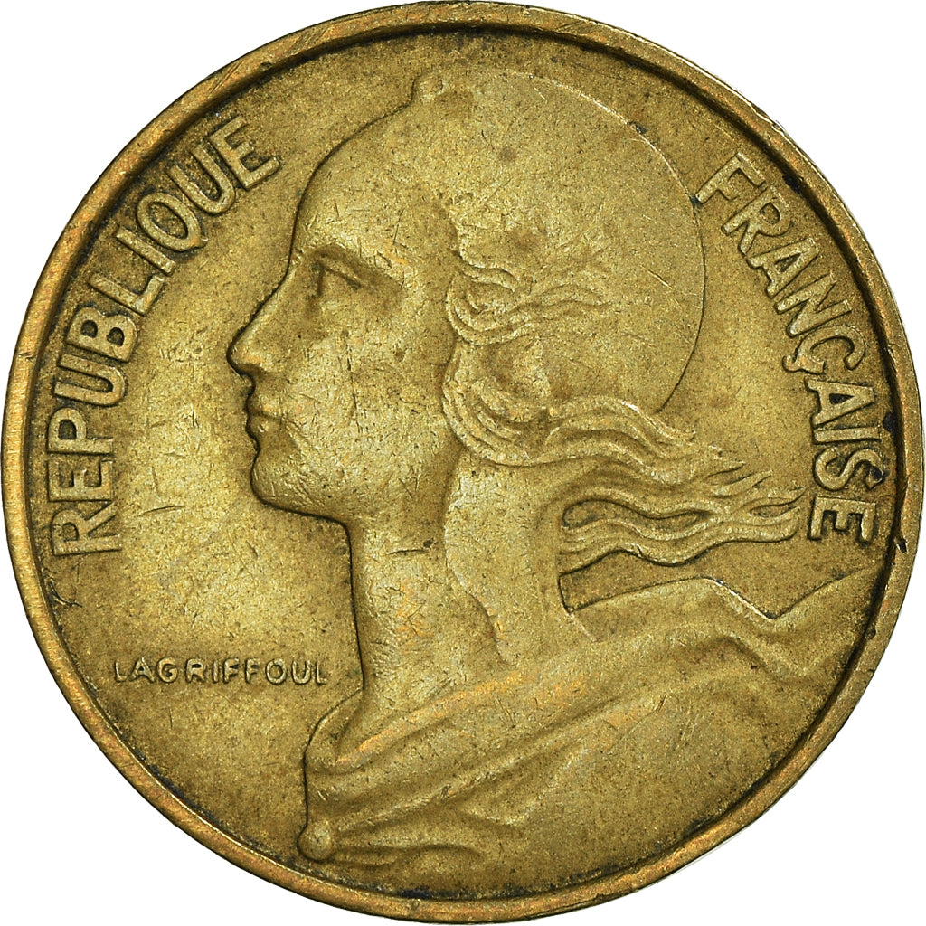Münze, Frankreich, 10 Centimes, 1964