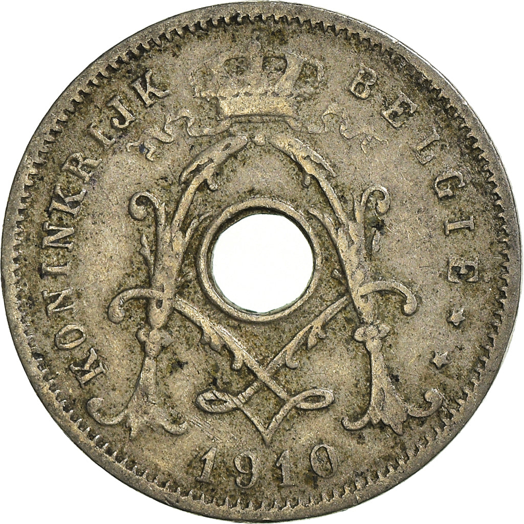Moneda, Bélgica, 5 Centimes, 1910