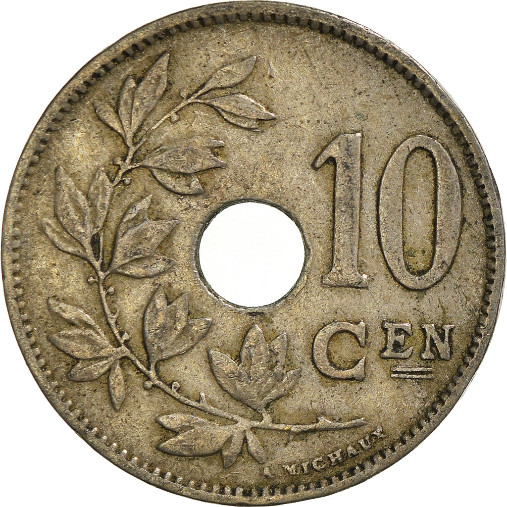 Coin, Belgium, 10 Centimes, 1924