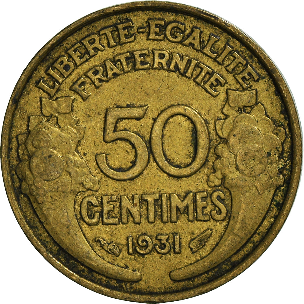 Münze, Frankreich, 50 Centimes, 1931