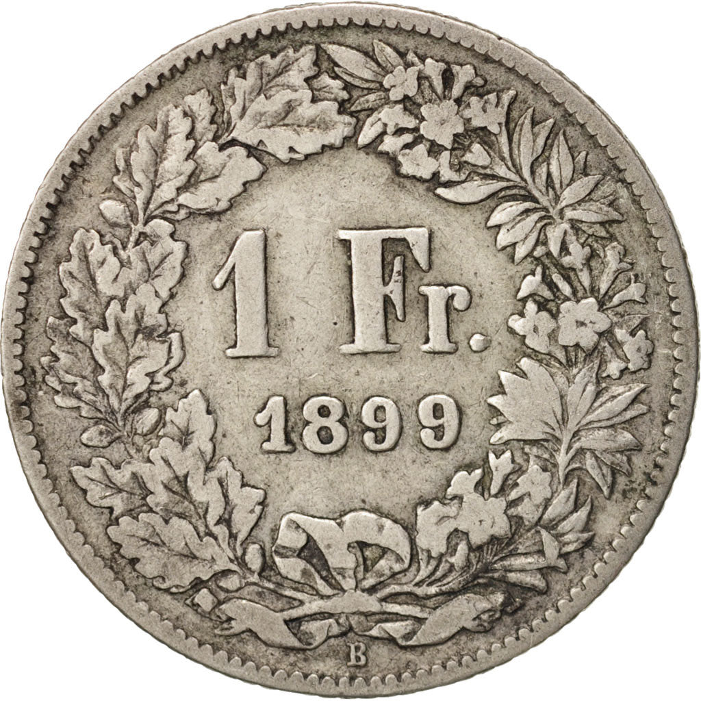 Svizzera, Franc, 1899, Bern, MB, Argento, KM:24
