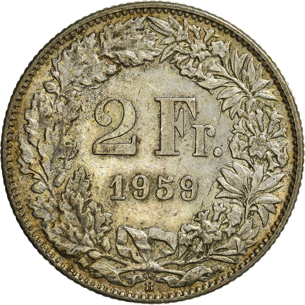 Moneta, Szwajcaria, 2 Francs, 1959