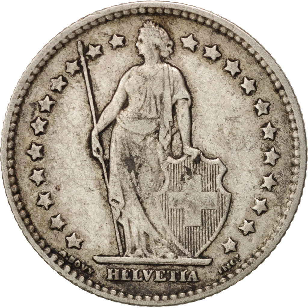 Switzerland, Franc, 1900, Bern, EF(40-45), Silver, KM:24