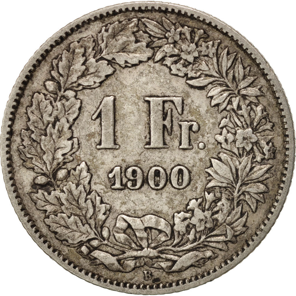 Switzerland, Franc, 1900, Bern, EF(40-45), Silver, KM:24