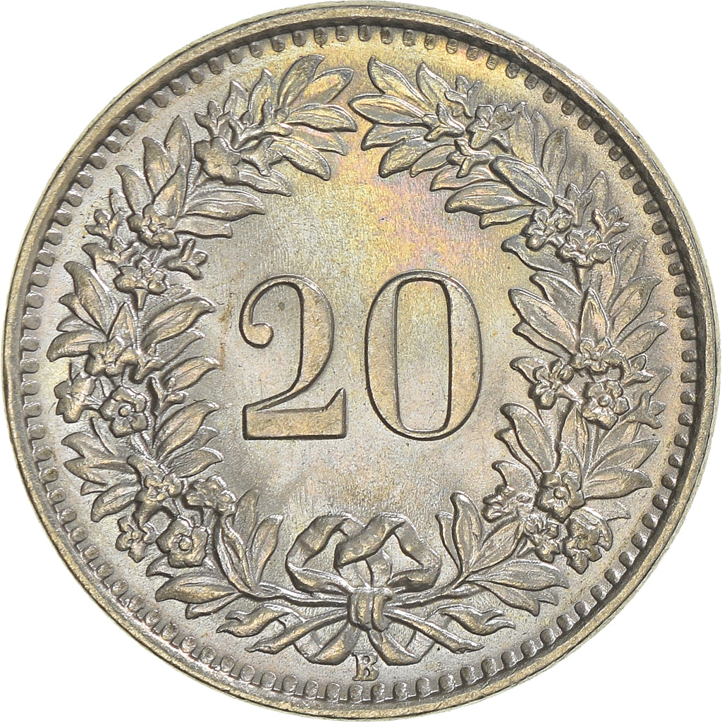 Coin, Switzerland, 20 Rappen, 1964