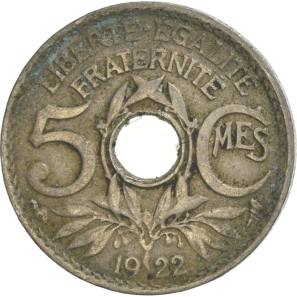 Münze, Frankreich, 5 Centimes, 1922