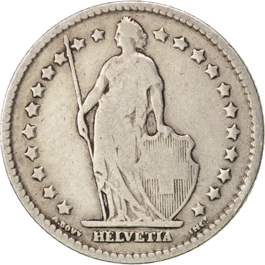 Switzerland, Franc, 1900, Bern, F(12-15), Silver, KM:24