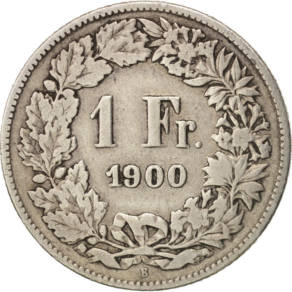 Switzerland, Franc, 1900, Bern, F(12-15), Silver, KM:24