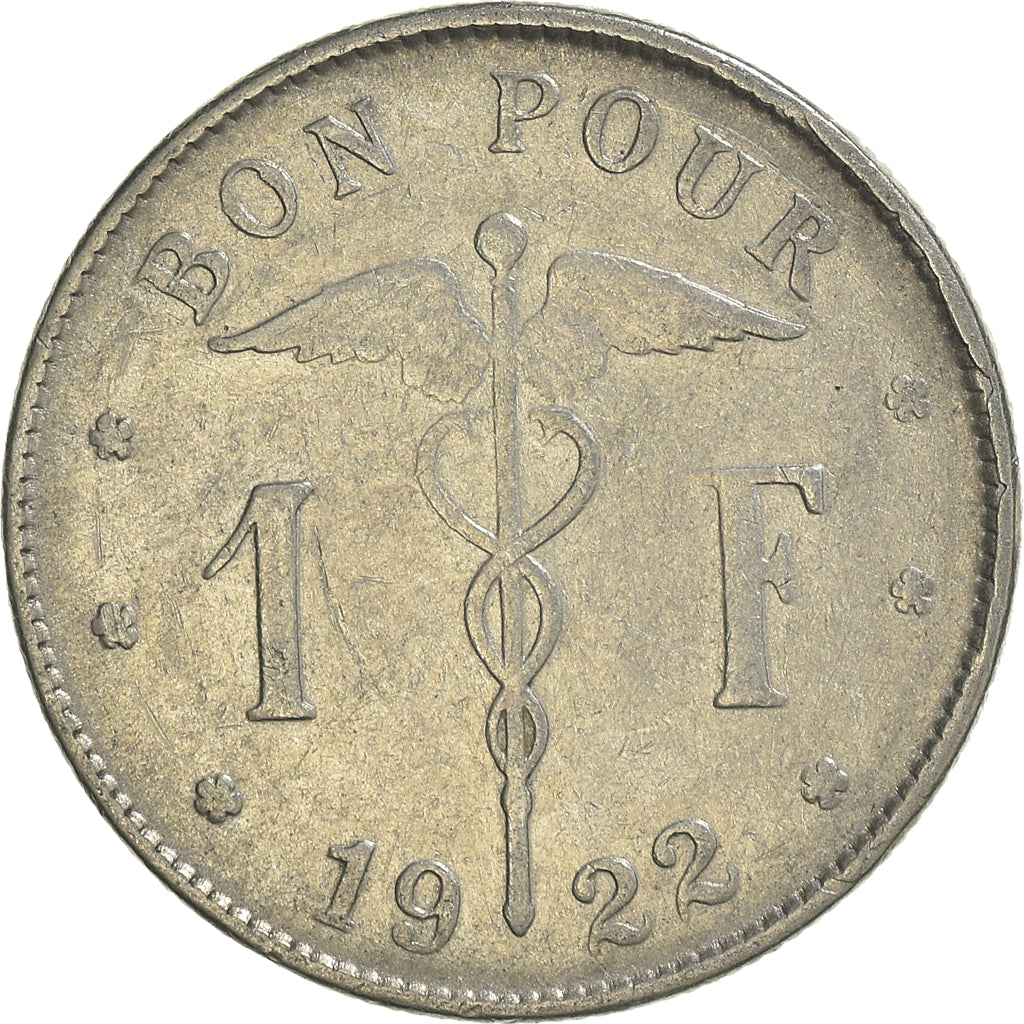 Munten, België, Franc, 1922