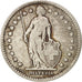 Svizzera, Franc, 1904, Bern, MB+, Argento, KM:24