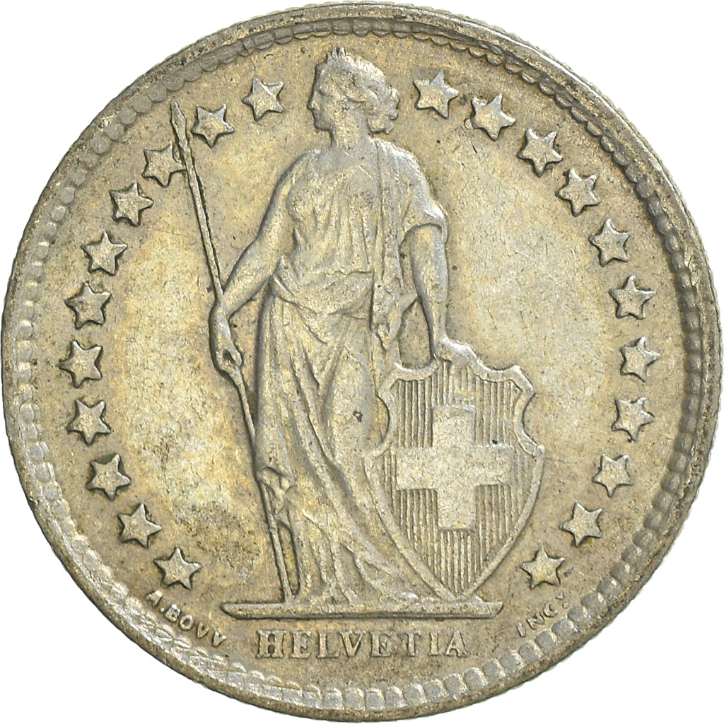 Munten, Zwitserland, 1/2 Franc, 1959