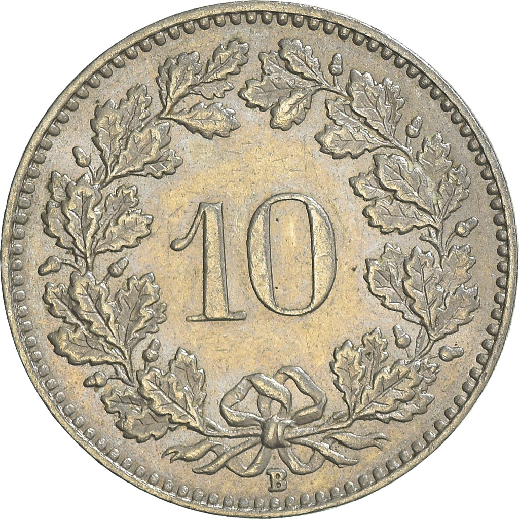 Coin, Switzerland, 10 Rappen, 1958