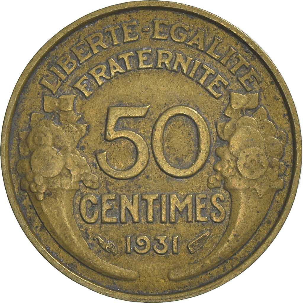 Moneta, Francja, 50 Centimes, 1931