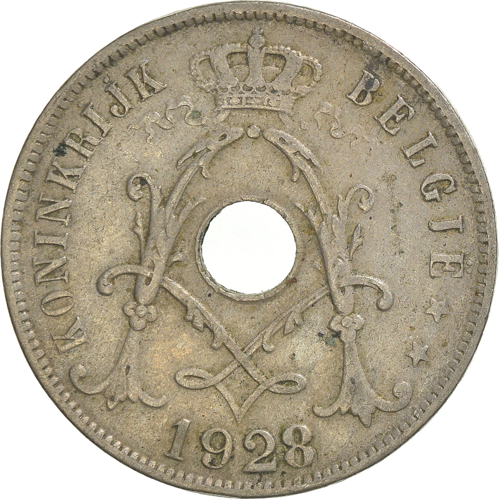 Moneda, Bélgica, 25 Centimes, 1928