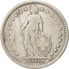 Switzerland, 2 Francs, 1886, Bern, VF(20-25), Silver, KM:21