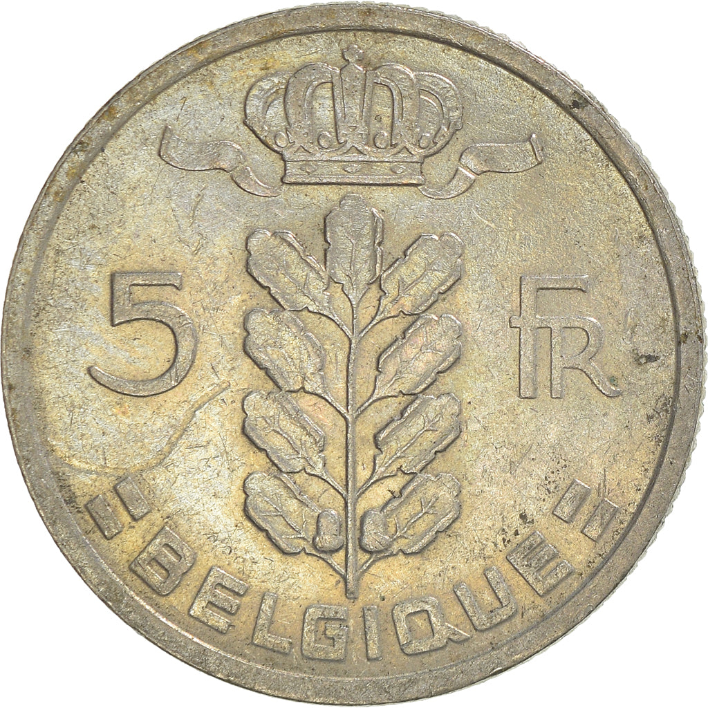 Coin, Belgium, 5 Francs, 5 Frank, 1949