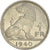 Moneda, Bélgica, Franc, 1940