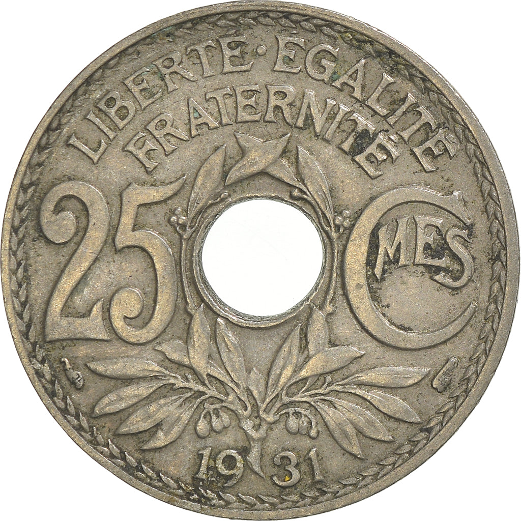 Munten, Frankrijk, 25 Centimes, 1931