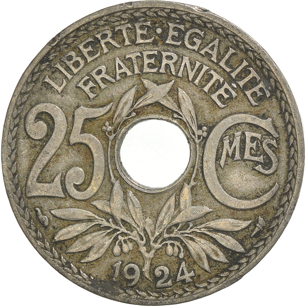 Moeda, França, 25 Centimes, 1924
