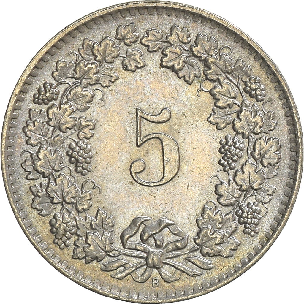 Coin, Switzerland, 5 Rappen, 1963