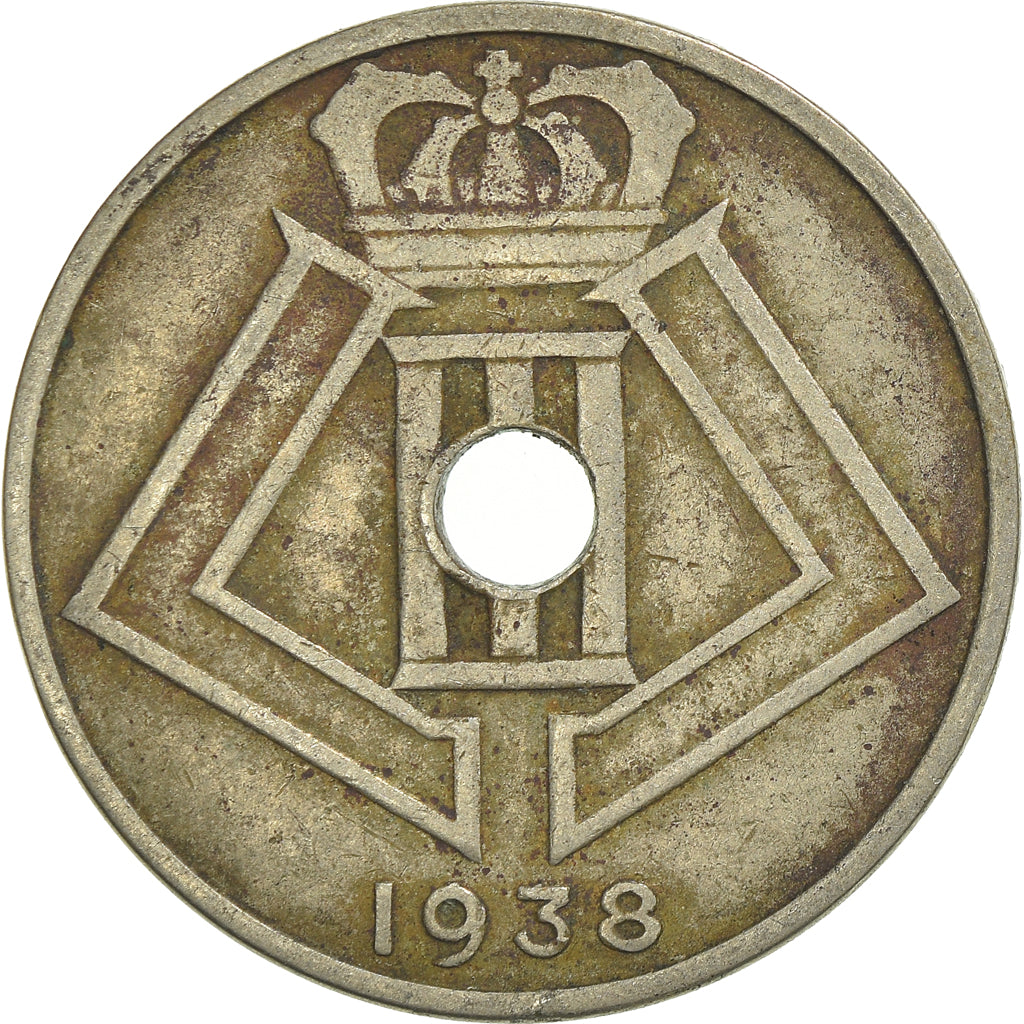 Munten, België, 25 Centimes, 1938