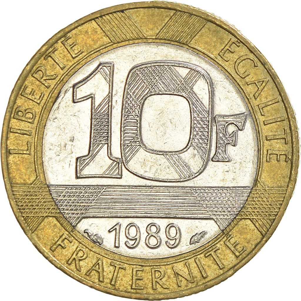 Moneda, Francia, 10 Francs, 1989