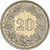 Monnaie, Suisse, 20 Rappen, 1962