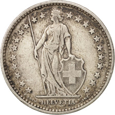 Coin, Switzerland, 2 Francs, 1911, Bern, EF(40-45), Silver, KM:21