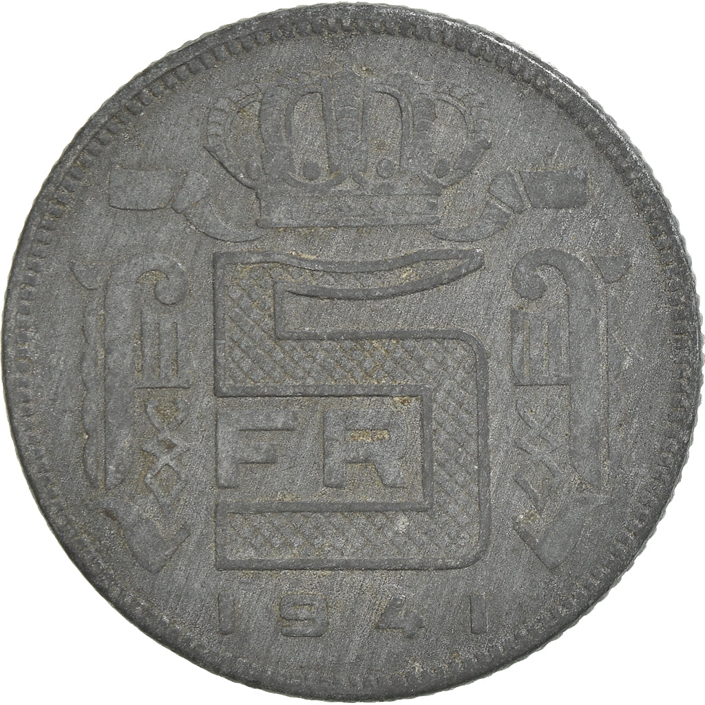 Moneta, Belgio, 5 Francs, 1941