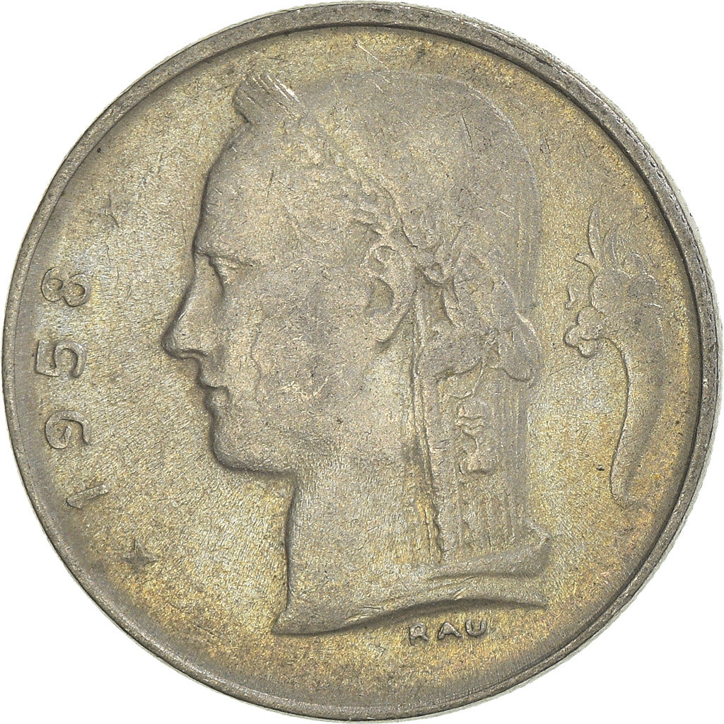 Moneda, Bélgica, Franc, 1958