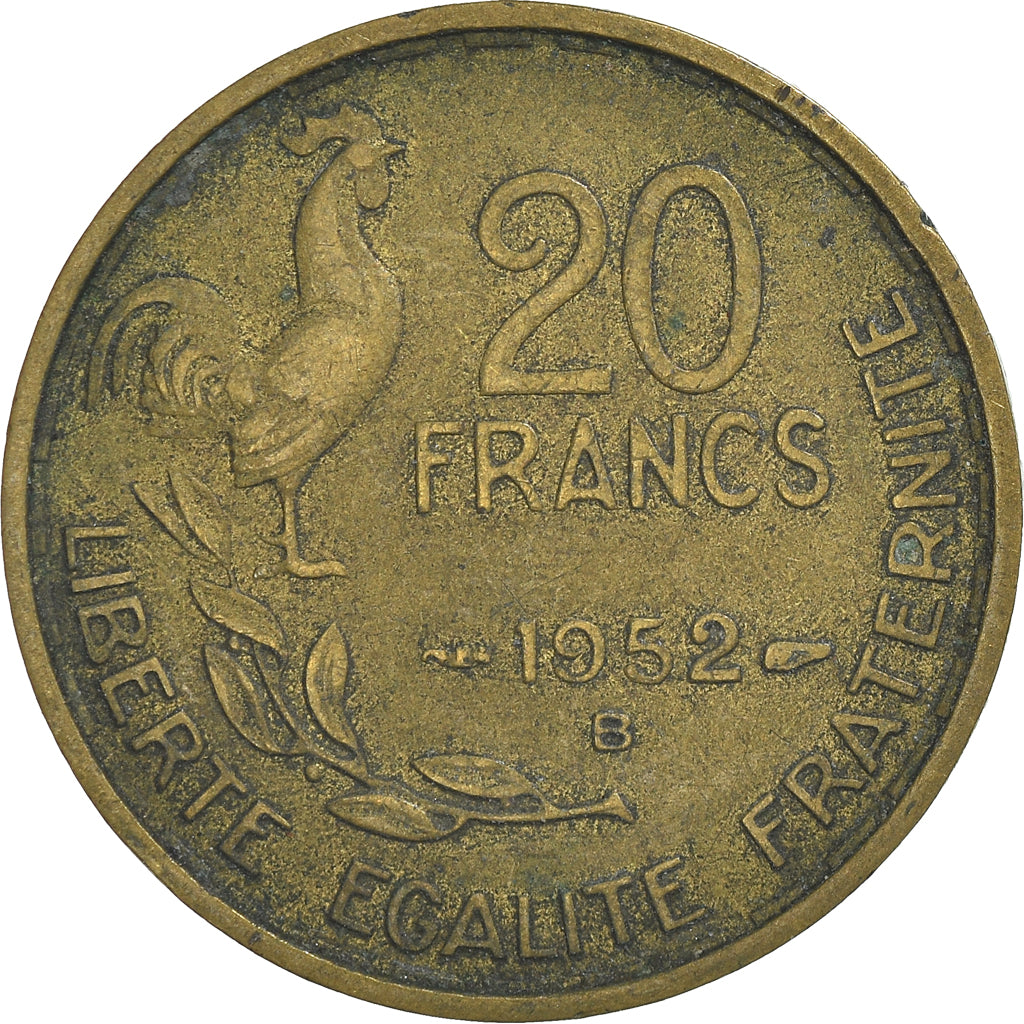 Moneta, Francja, 20 Francs, 1952