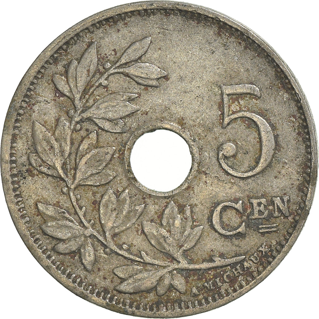 Moneta, Belgio, 5 Centimes, 1927