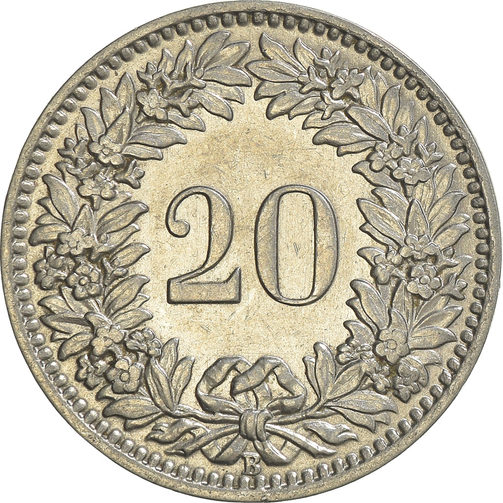 Monnaie, Suisse, 20 Rappen, 1926