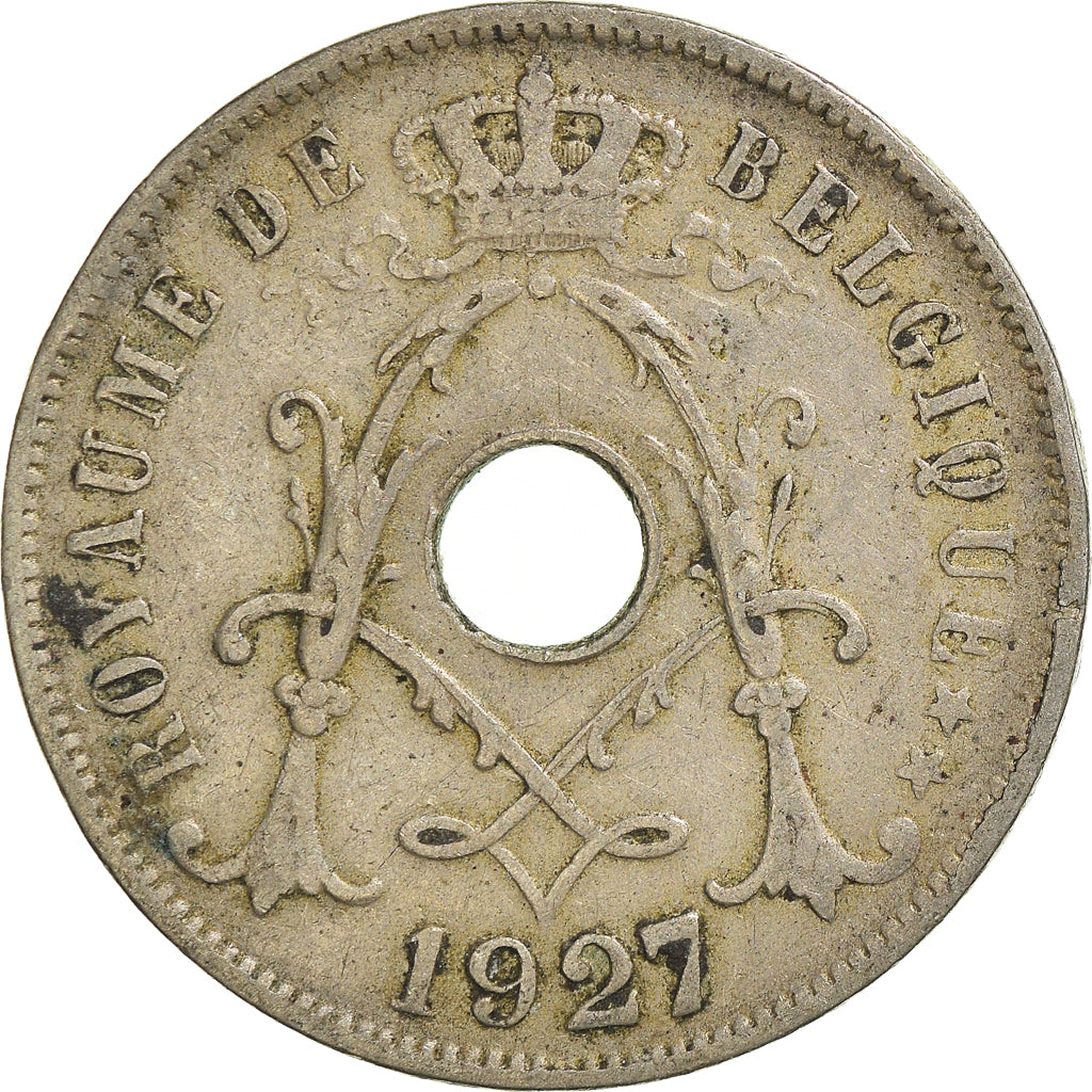 Moeda, Bélgica, 25 Centimes, 1927