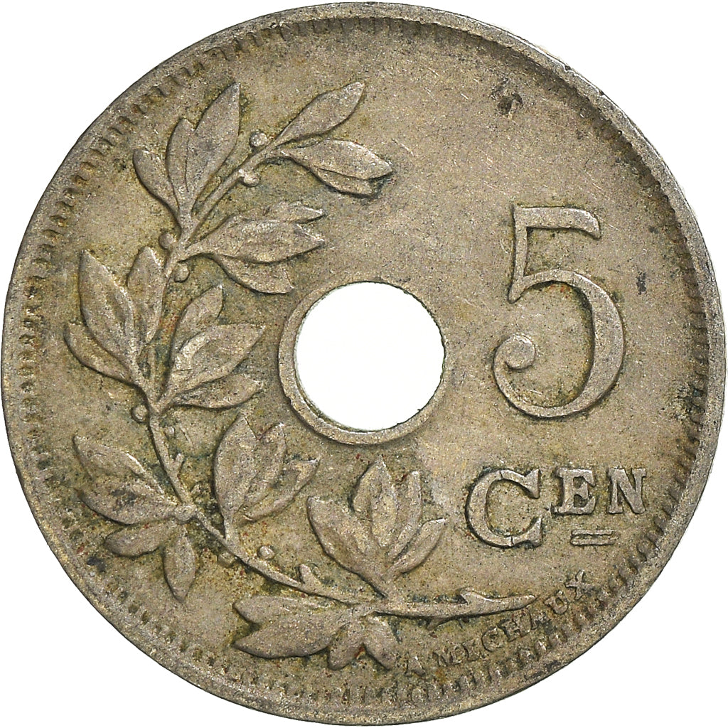 Münze, Belgien, 5 Centimes, 1925