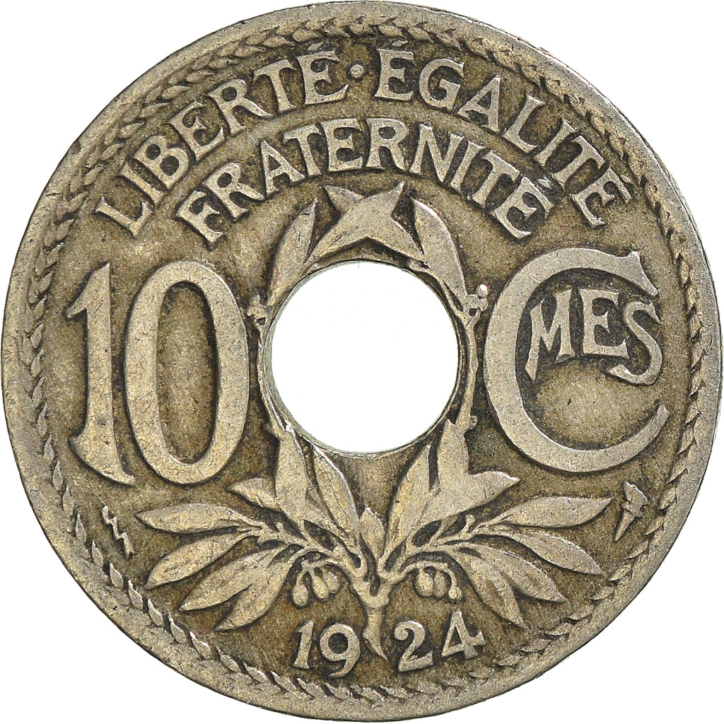 Münze, Frankreich, 10 Centimes, 1924