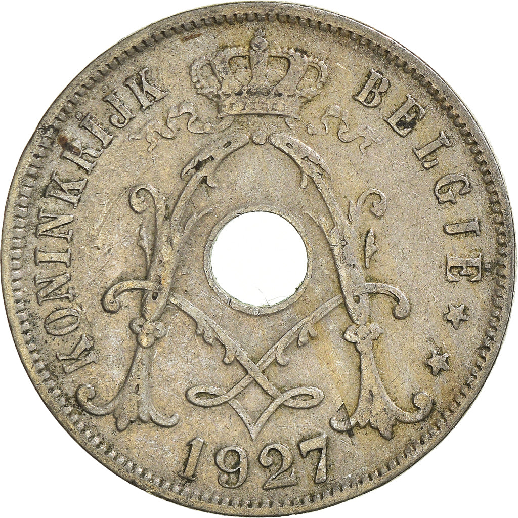 Moneda, Bélgica, 25 Centimes, 1927