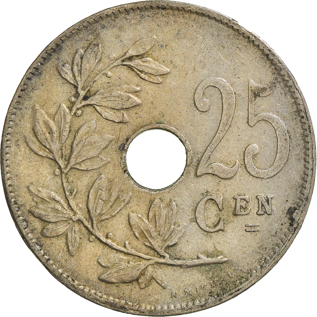 Moneta, Belgia, 25 Centimes, 1929
