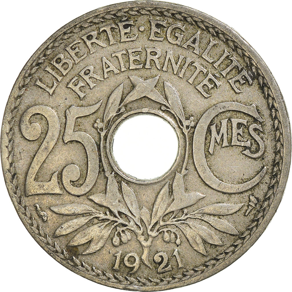 Moneta, Francja, 25 Centimes, 1921