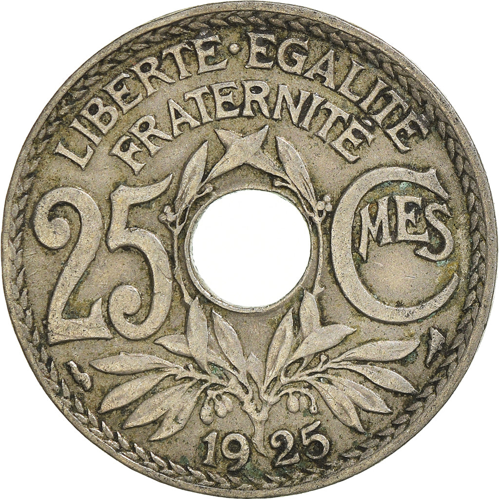 Moeda, França, 25 Centimes, 1925