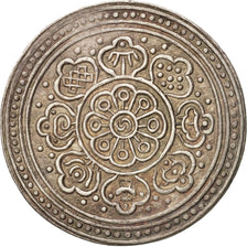 Tibet, Tangka, 1-1/2 Sho, 1930, AU(50-53), Silver, KM:14