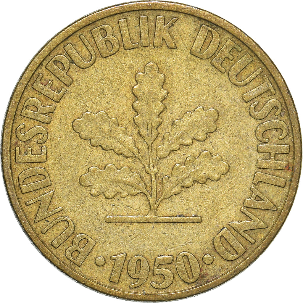 Monnaie, République fédérale allemande, 10 Pfennig, 1950
