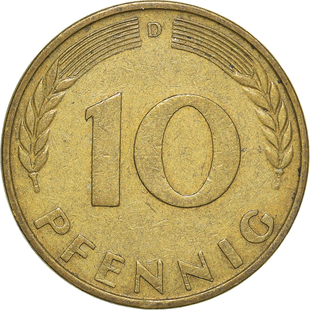 Monnaie, République fédérale allemande, 10 Pfennig, 1950