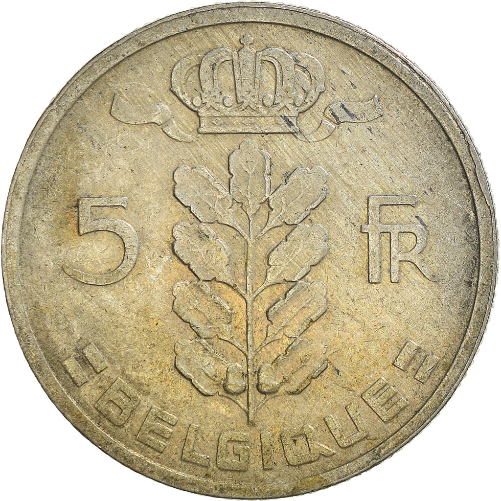 Coin, Belgium, 5 Francs, 5 Frank, 1948