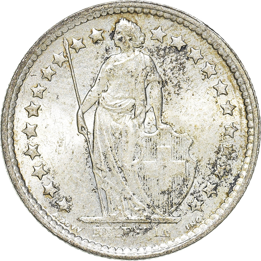 Münze, Schweiz, 1/2 Franc, 1964