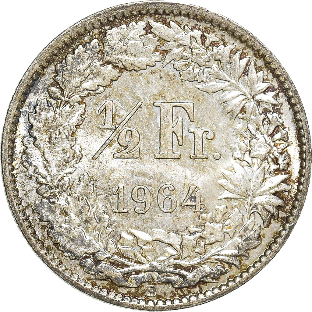 Münze, Schweiz, 1/2 Franc, 1964