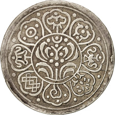 Tibet, 2 Tangka, Undated, Dode, VF(30-35), Billon, KM:15