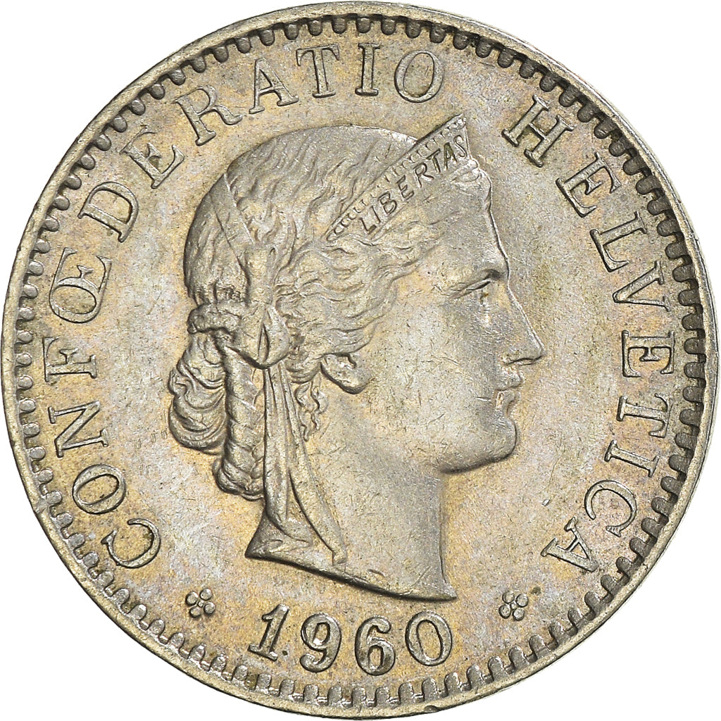Moneta, Svizzera, 20 Rappen, 1960