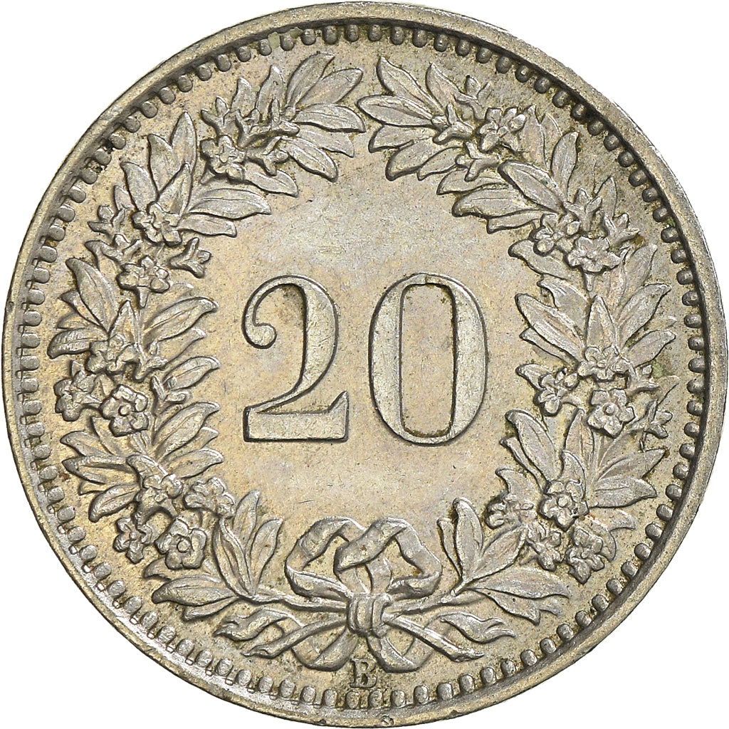 Moneta, Svizzera, 20 Rappen, 1960